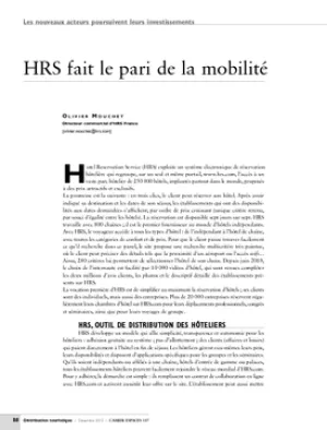 HRS fait le pari de la mobilité