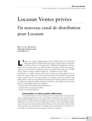 Locasun Ventes privées. Un nouveau canal de distribution pour Locasun