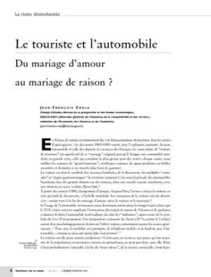 Le touriste et l'automobile. Du mariage d'amour au mariage de raison ?