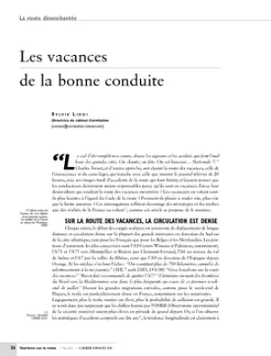 Les vacances de la bonne conduite