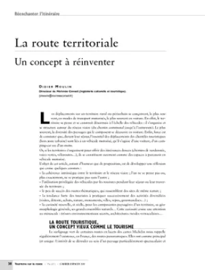 La route territoriale. Un concept à réinventer