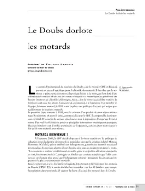 Le Doubs dorlote les motards