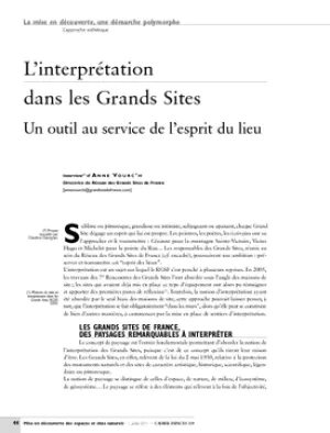 L'interprétation dans les Grands Sites. Un outil au service de l'esprit du lieu