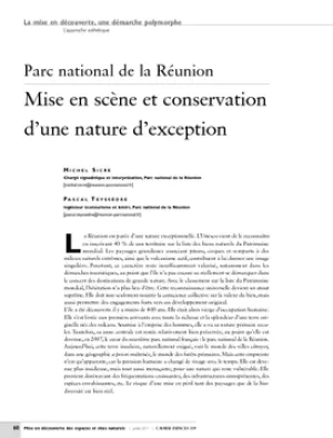 Parc national de la Réunion. Mise en scène et conservation d'une nature d'exception
