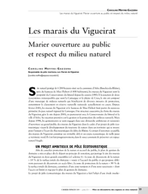Les marais du Vigueirat. Marier ouverture au public et respect du milieu naturel