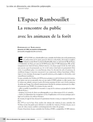 L'Espace Rambouillet. La rencontre du public avec les animaux de la forêt