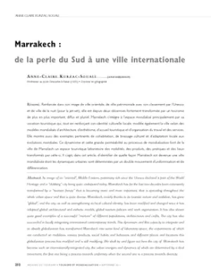 Marrakech : de la perle du Sud à une ville internationale