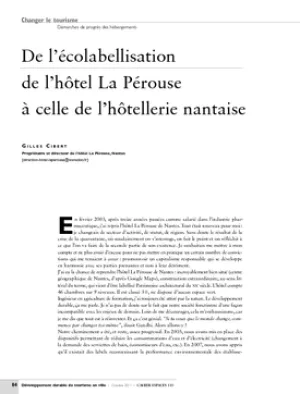 De l'écolabellisation de l'hôtel La Pérouse à celle de l'hôtellerie nantaise