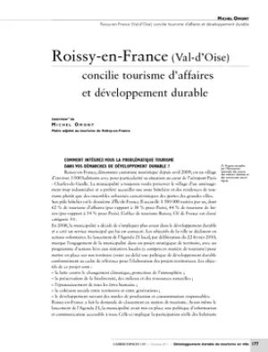 Roissy-en-France (Val-d'Oise) concilie tourisme d'affaires et développement durable
