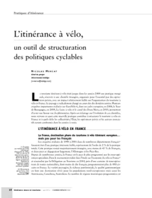 L'itinérance à vélo, un outil de structuration des politiques cyclables