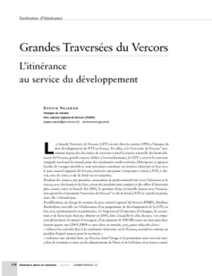 Grandes Traversées du Vercors. L'itinérance au service du développement
