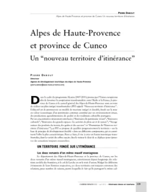 Alpes de Haute-Provence et province de Cuneo. Un nouveau territoire d'itinérance