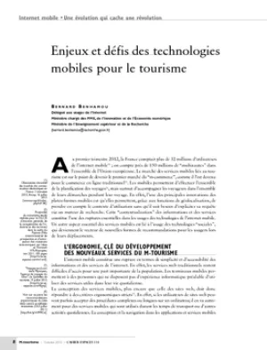 Enjeux et défis des technologies mobiles pour le tourisme