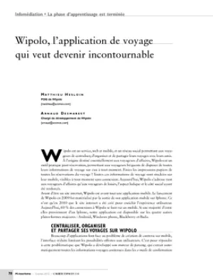 Wipolo, l'application de voyage qui veut devenir incontournable