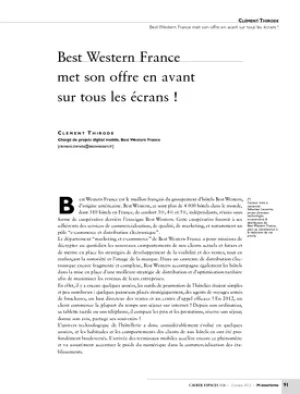 Best Western France met son offre en avant sur tous les écrans !