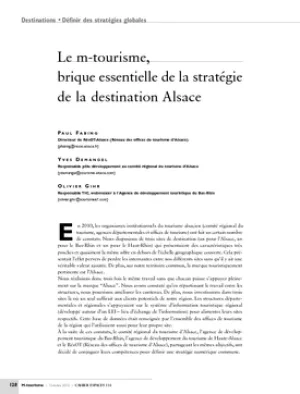 Le m-tourisme, brique essentielle de la stratégie de la destination Alsace