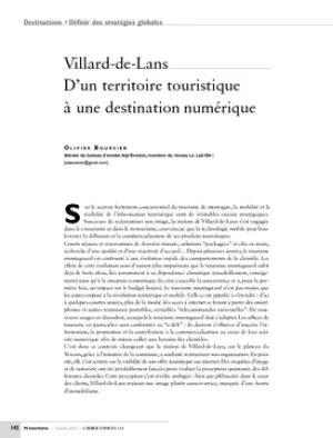 Villard-de-Lans. D'un territoire touristique à une destination numérique