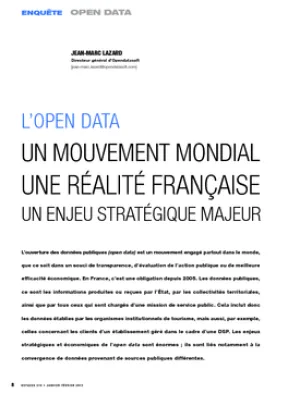 L'open data. Un mouvement mondial, une réalité française, un enjeu stratégique majeur