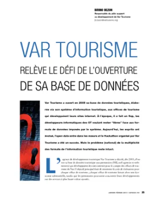 Var Tourisme relève le défi de l'ouverture de sa base de données