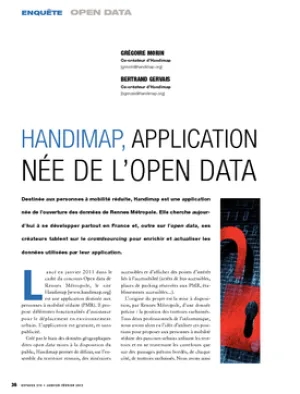 Handimap, application née de l'open data