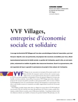 VVF Villages, entreprise d'économie sociale et solidaire