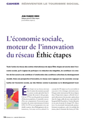 L'économie sociale, moteur de l'innovation du réseau Éthic étapes