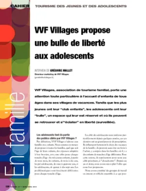 VVF Villages propose une bulle de liberté aux adolescents