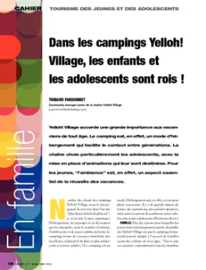 Dans les campings Yelloh! Village, les enfants et les adolescents sont rois !
