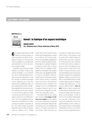 LECTURES CRITIQUES - Recensions d'ouvrages