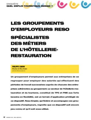 Les groupements d'employeurs Reso, spécialistes des métiers de l'hôtellerie-restauration
