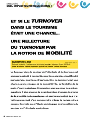 Et si le turnover dans le tourisme était une chance… Une relecture du turnover par la notion de mobilité
