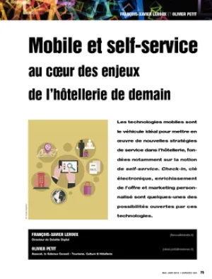 Mobile et self-service au cœur des enjeux de l'hôtellerie de demain