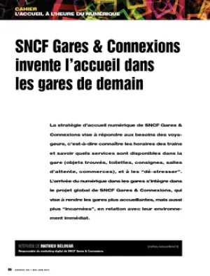 SNCF Gares & Connexions invente l'accueil dans les gares de demain