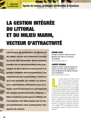 La gestion intégrée du littoral et du milieu marin, vecteur d'attractivité