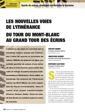 Les nouvelles voies de l'itinérance du tour du Mont-Blanc au grand tour des Écrins