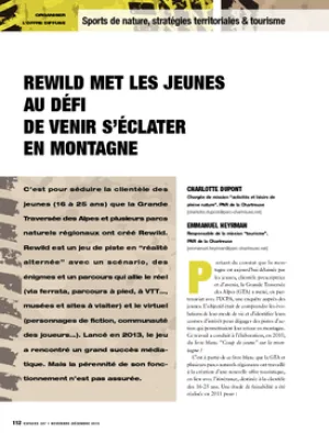 Rewild met les jeunes au défi de venir s'éclater en montagne