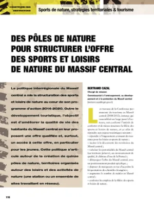 Des pôles de nature pour structurer l'offre des sports et loisirs de nature du Massif central