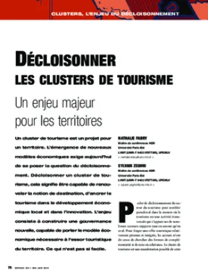 Décloisonner les clusters de tourisme : un enjeu majeur pour les territoires
