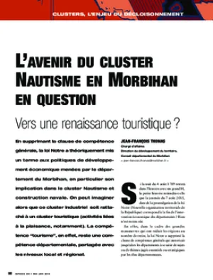 L'avenir du cluster nautisme en Morbihan en question. Vers une renaissance touristique ?