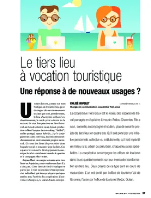 Le tiers lieu à vocation touristique : une réponse à de nouveaux usages ?