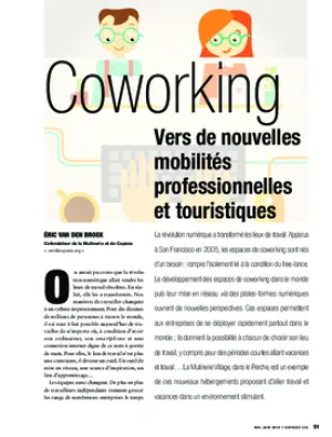 Coworking, vers de nouvelles mobilités professionnelles et touristiques