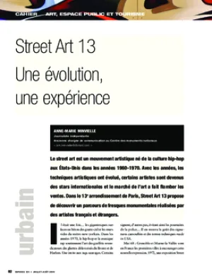 Street Art 13. Une évolution, une expérience
