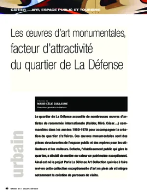 Les œuvres d’art monumentales, facteur d’attractivité du quartier de La Défense