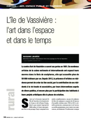L’île de Vassivière : l’art dans l’espace et dans le temps