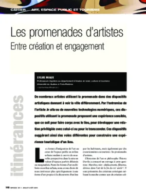 Les promenades d’artistes. Entre création et engagement