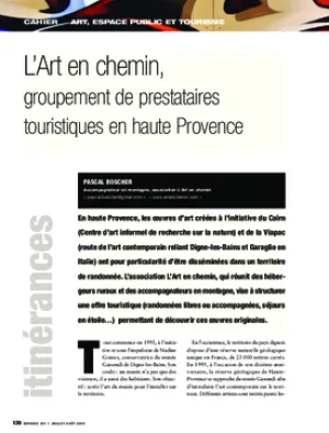 L’Art en chemin, groupement de prestataires touristiques en haute Provence