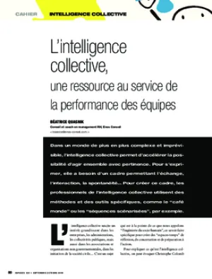 L’intelligence collective, une ressource au service de la performance des équipes