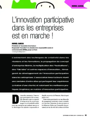 L’innovation participative dans les entreprises est en marche !