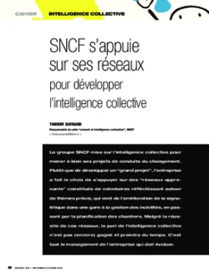 SNCF s’appuie sur ses réseaux pour développer l’intelligence collective