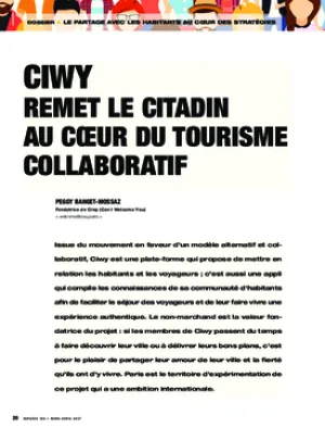 Ciwy remet le citadin au cœur du tourisme collaboratif